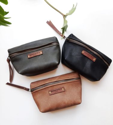 Picture of Leather Zipper Pouch