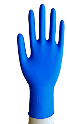 Picture of Disposable Blue Nitrile gloves