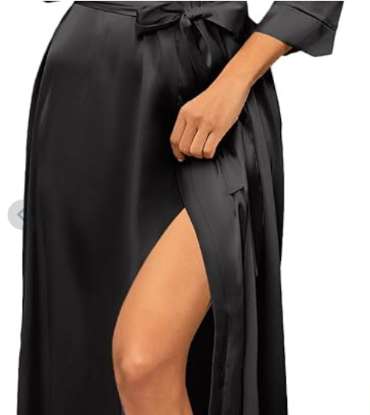 Picture of Long satin robe